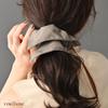 VINGTAINE Square Gorgeous Hair Simple Hair Elegant and Casual for Scrunchie, Shape, Tie, Accessory, Adults, HS-208-BK