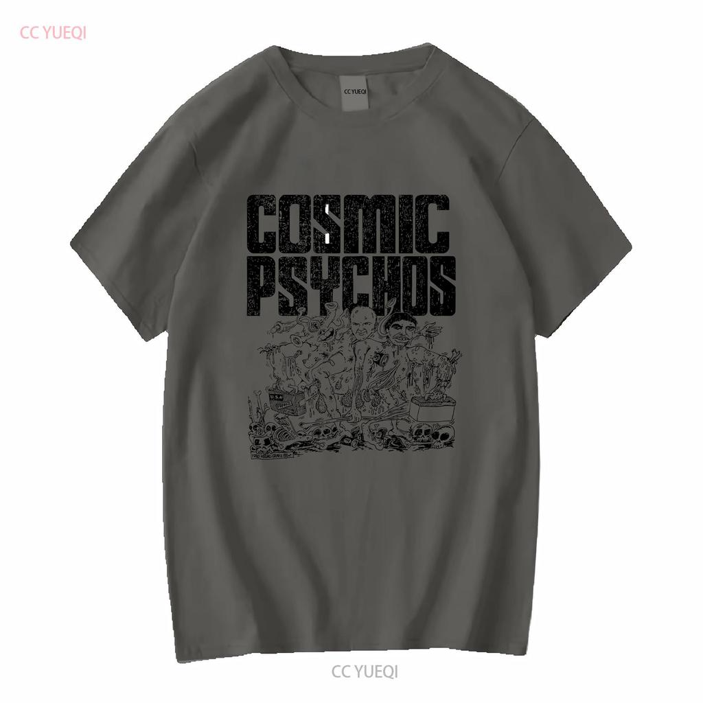 Seltenes Cosmic Psychos Band T-Shirt für Fans S4455 Lang- oder Kurzarm Vintage Gewaschen Dehnbar Weich Stylisch Atmungsaktiv Unisex
