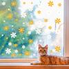 Daisy Flower Glass Sticker Electrostatic Home Living Room Glass Showcase Door Decoration Waterproof Windows Sticker