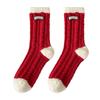 Autumn and Winter Socks Thickened Thermal Socks Christmas Plush Home Sleeping Socks