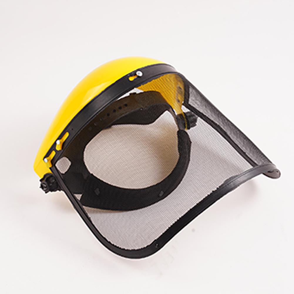 Safety Helmet Hat with Full Face Mesh Visor for Logging Brushcutter Forestry Protection
