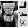 Crystal Auto Gear Shift Cover Bling Car Accessories,Universal Car Knob Gear Stick Protector from Scratching with Rhinestone Covers Car Decor