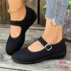 Fashion Women Flats Comfort Soft Sole Casual Walking Loafers Brand Designer Round Toe Mary Jane Shoes Woman Buckle Ballet Shoes Women