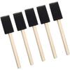 A60z180pcs Small Foam Paint Brush Sponge Foam Brush Painting Set Wood Handle 1 Inch Paint Brushes Tools Painting Setmay