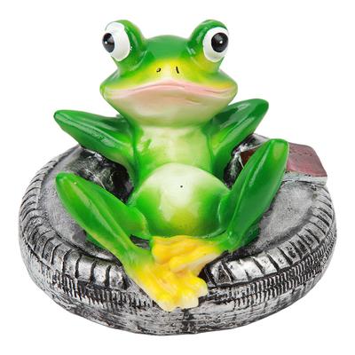 Frog Pond Ornaments Resin Colorfast Easy Float Water Floating Frog Garden Statue for Home Garden