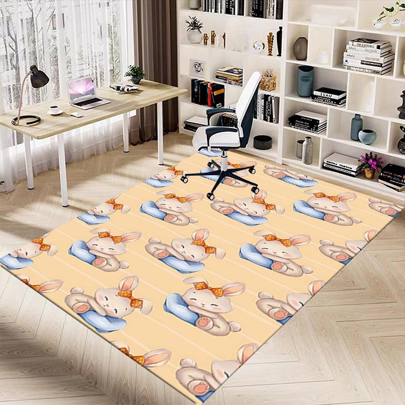 1PC Bunnies Pillow Extra Large Non-Slip Floor Carpet, Office, Family, Bedroom, Studio - Large Area RugJ0356