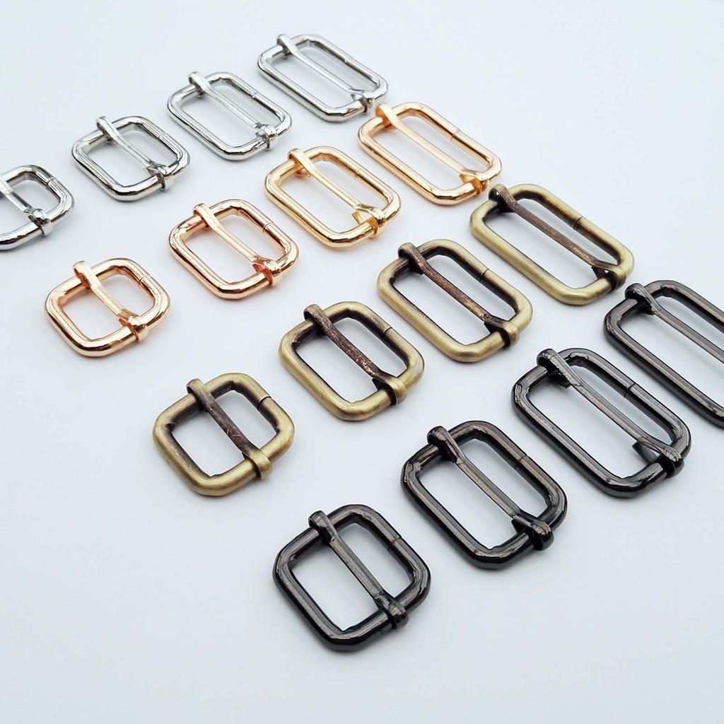 5 szt. Metalowa klamra do torby z suwakiem Regulowany kwadratowy pierścień klamry