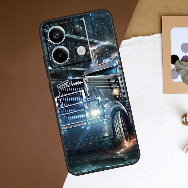 

Cool Heavy Truck Car Case For Xiaomi Redmi Note 13 Pro Plus Note 12 11 9 10 11S 10S 12S Redmi 13C 10C 12C Cover Redmi Note 13ProPlus