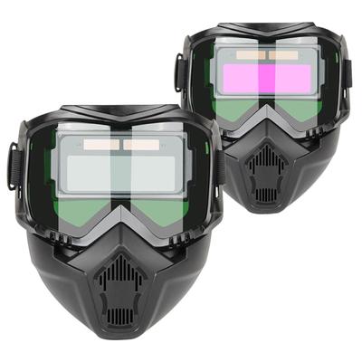 Welding Helmet Auto Darkening Breathable Welding Protector Welder Face Protector Soldering Protective Hood for Polishing