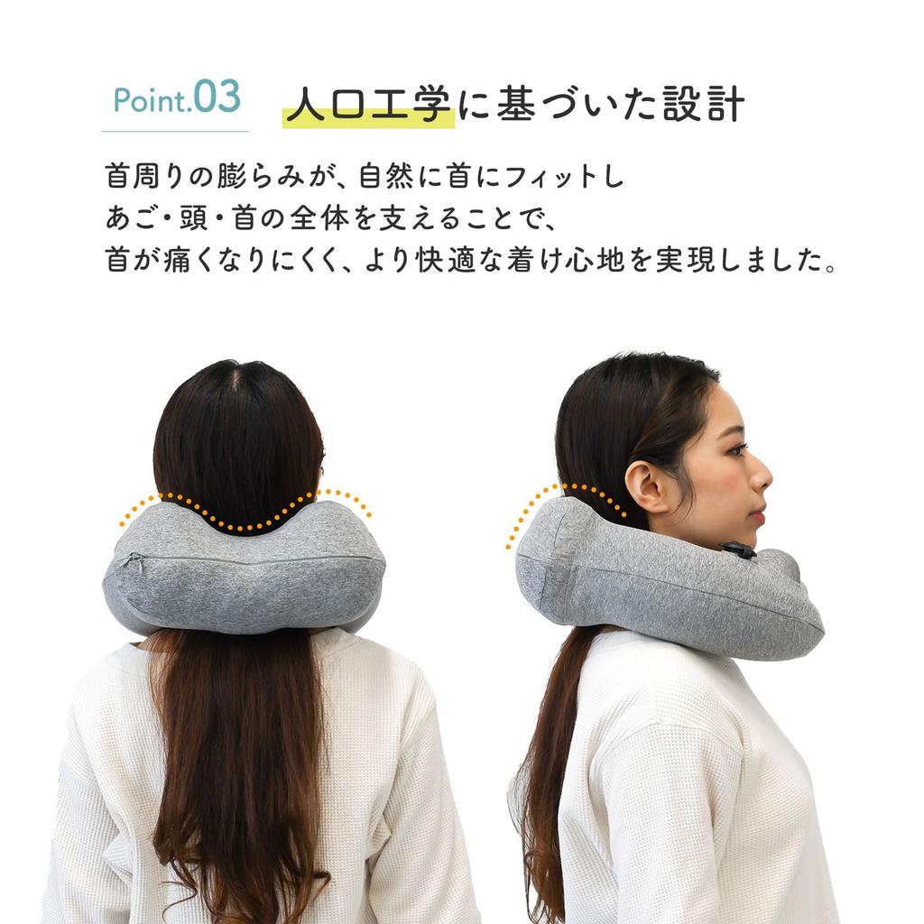 Neck Pillow with Convenient Neck Portable Travel Air Air Eye Mask Storage Bag Easy To Travel Bullet Homecoming [MRG] Hood, Travel, Item, Airplane,
