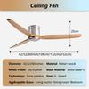 42-60" Modern Whisper-Quiet Villa Hotel Decoration Fan Commercial Ceiling Fan Style Solid Wood Blades Electric Fan