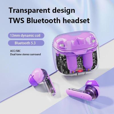 New Private Model TWS Sports Bluetooth Headset with Transparent Case