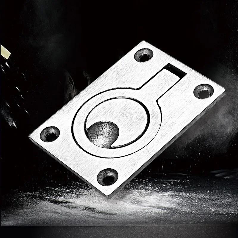 1pcs Durable 304 Steel Marine Boat Deck Hatch Flush Pull Carry Handle Ring Entryway Knobs Handles Pull Ring Useful