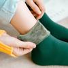 1/3/10Pairs Velvet Women Winter Warm Thicken Thermal Socks Soft Casual Solid Color Sock Wool Cashmere Home Snow Boots Floor Sock
