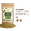 Khadi Natural Neem Leaf Organic Powder 75g Pack Of 1 For Skin & Hair Care, Scalp Cleansing & Brightening