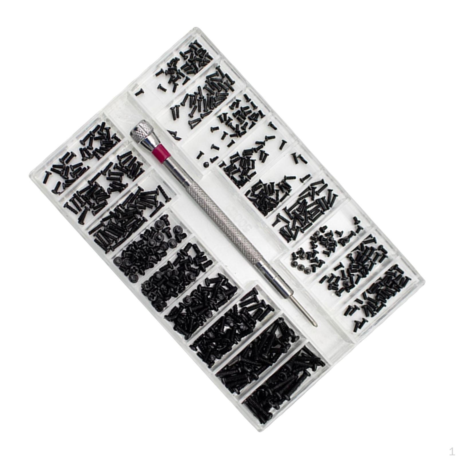 

18 видов мини-маленьких винтов, ручной инструмент, метрический M1.2 M1.4 M2, микронабор для часов