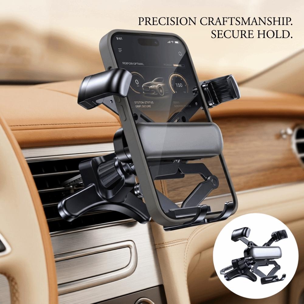 Gravity Retractable Fold-Screen Car Phone Holder Gravity Retractable Car Mount Large Smartphones