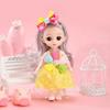 16cm BJD Puppe Mode Prinzessinnenpuppe Figur 1/12 Maßstab DIY Beweglich 13 Gelenke mit Kleidung und Schuhen Glückliches Mädchen Geschenk Kinderspielzeug
