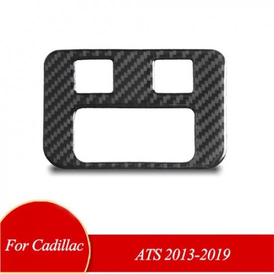 For Cadillac ATS ATSL 2013- Carbon Fiber Headlight Switch Panel Cover Trim