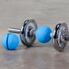 1 Pair Anti-scratch Silicone Dumbbell Grip Weightlifting Fitness Equipment Barbell Grip Ball  Gym