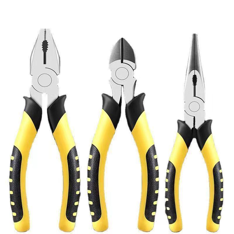 Tiger Multifunctional Needle Nose Pliers: Industrial Grade Wire Cutters and Strippers for Electricians