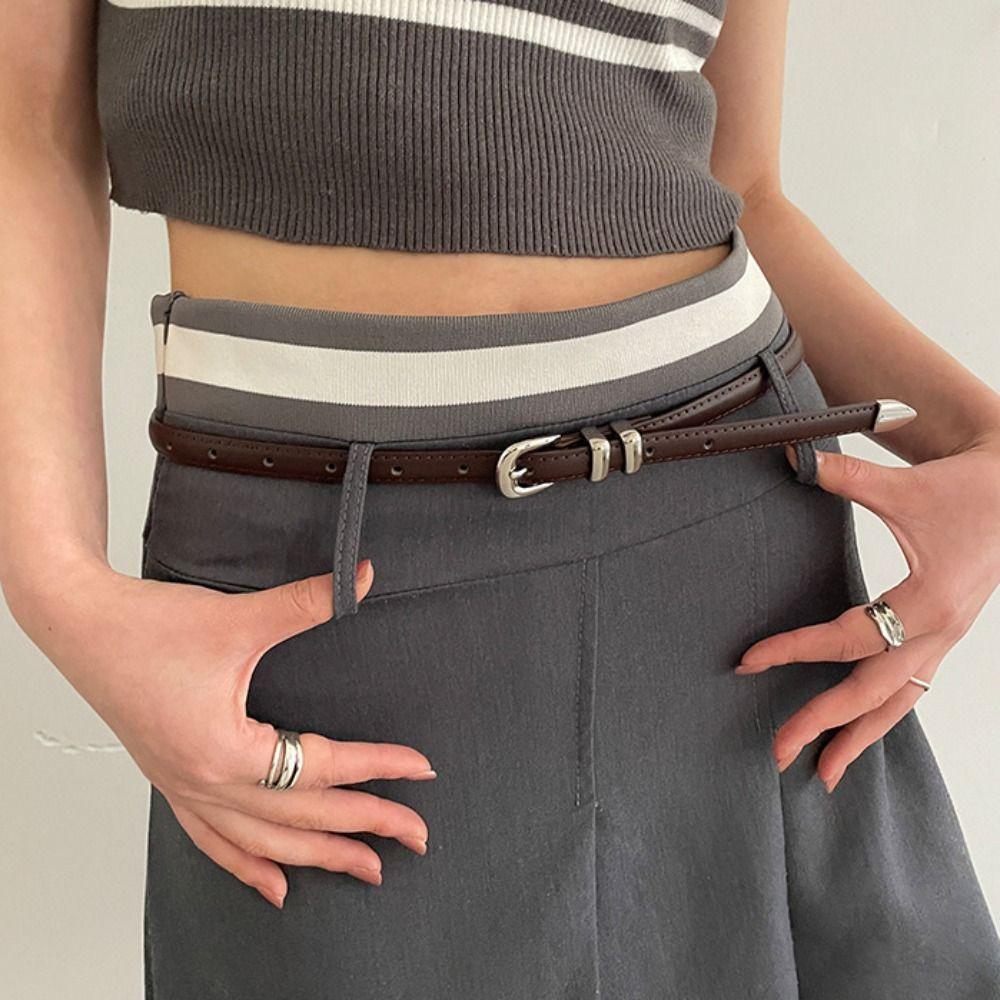 Adjustable Women's Belt Korean Style Jeans Waist Band Fashion Y2k Waist Belt  Trouser Decoration