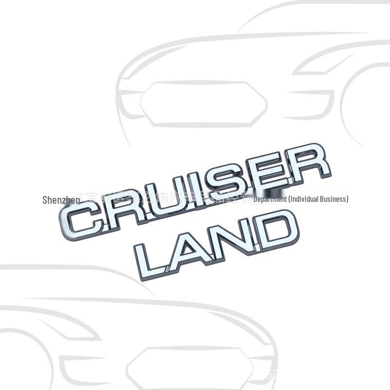 3D LAND CRUISER Heck- und Seitenlogo-Aufkleber für Auto-Modifikation