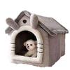 Cute Luxury Solid Summer Winter Cat Dog Pet Bed Tent Soft Plush Removable Washable
