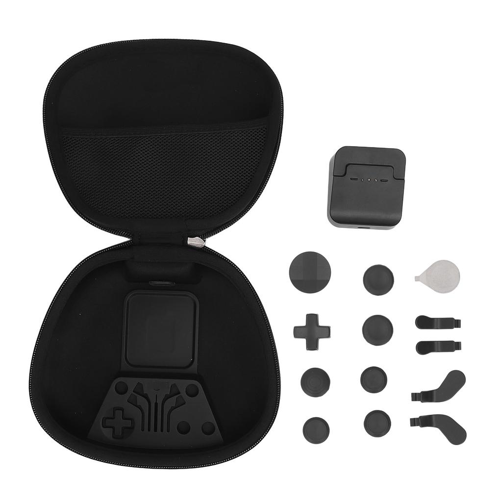Game Controller Thumbsticks Component Pack Black with Carry Case Charging Dock 4 Paddles 2 D Pads for Elite Controller