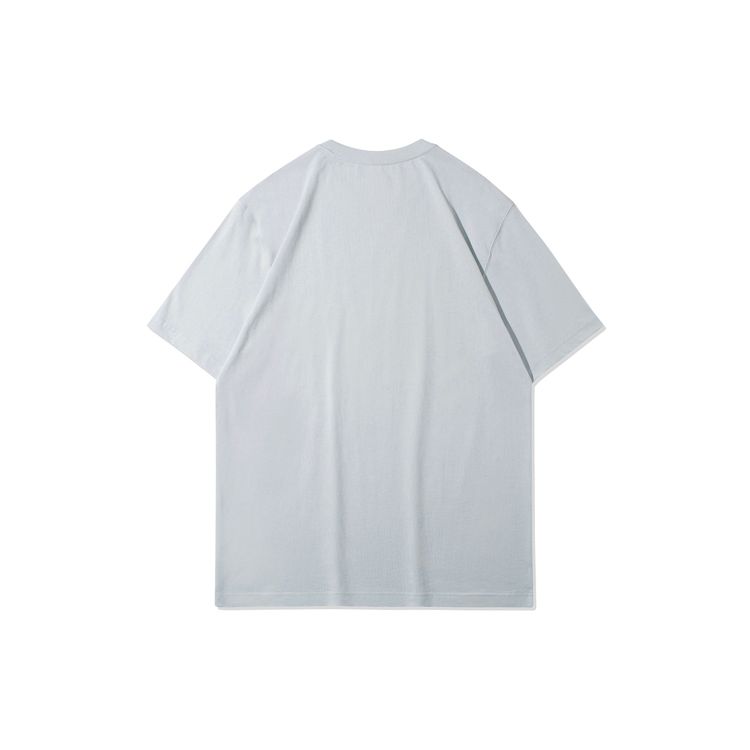 Li Ning Badfive Sports Casual Short Sleeve T-Shirt Men Tops Cloud-Gray Blue AHSR133-2