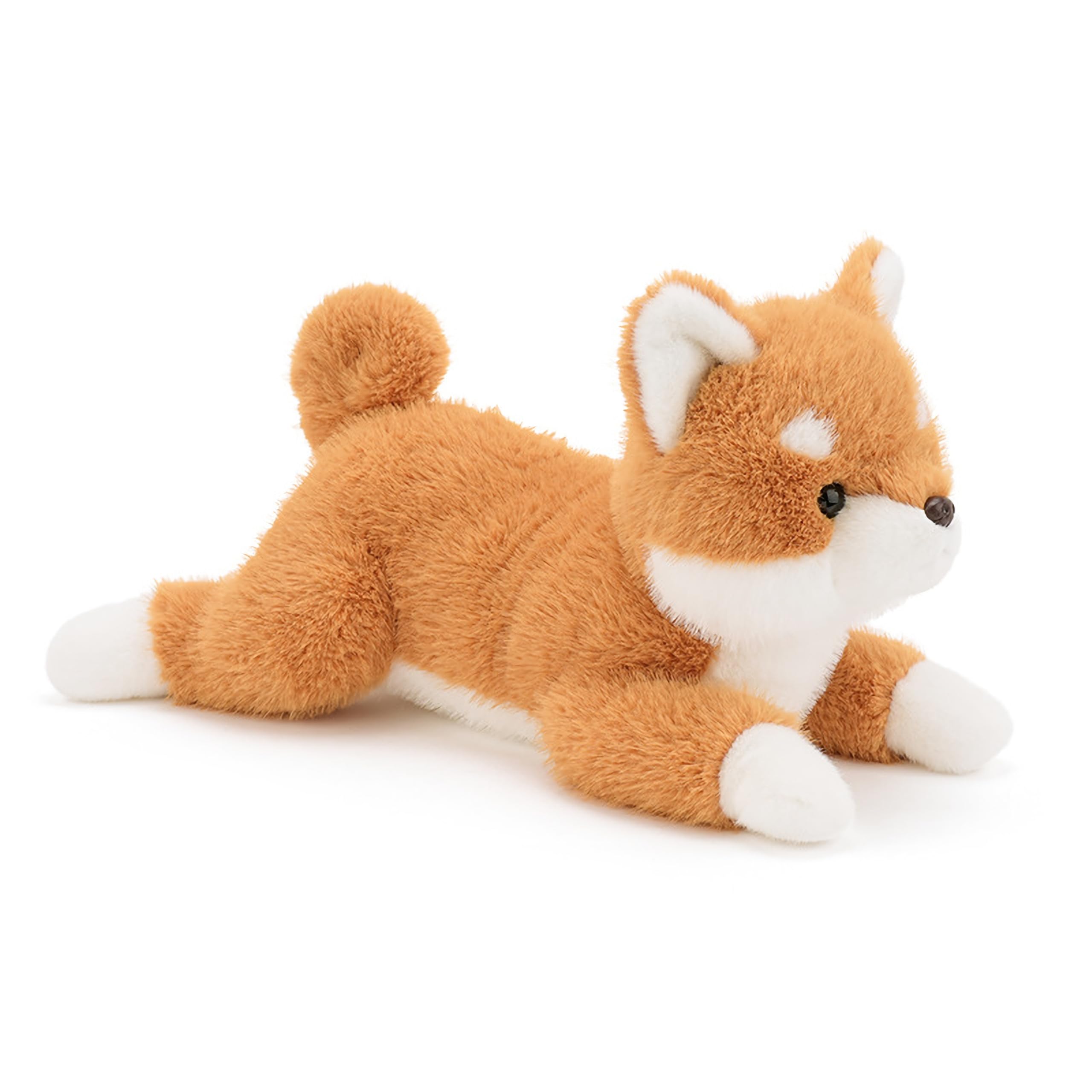 Rowaica Corgi Plush Toy Body Pillow, Dog Merchandise, Cushion, Gift, Fluffy (Dark Brown)