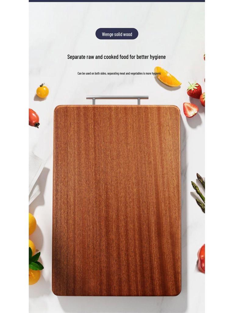 2025 Wenge Wood Large Solid Kitchen Cutting Board