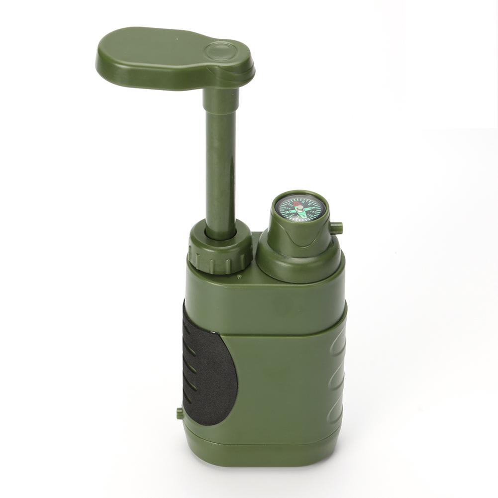 1400ml/min Outdoor Water Filter Water Filtering Equipment Hand Operated Drinking Water Purifier Outdoor Survival Emergency Tools