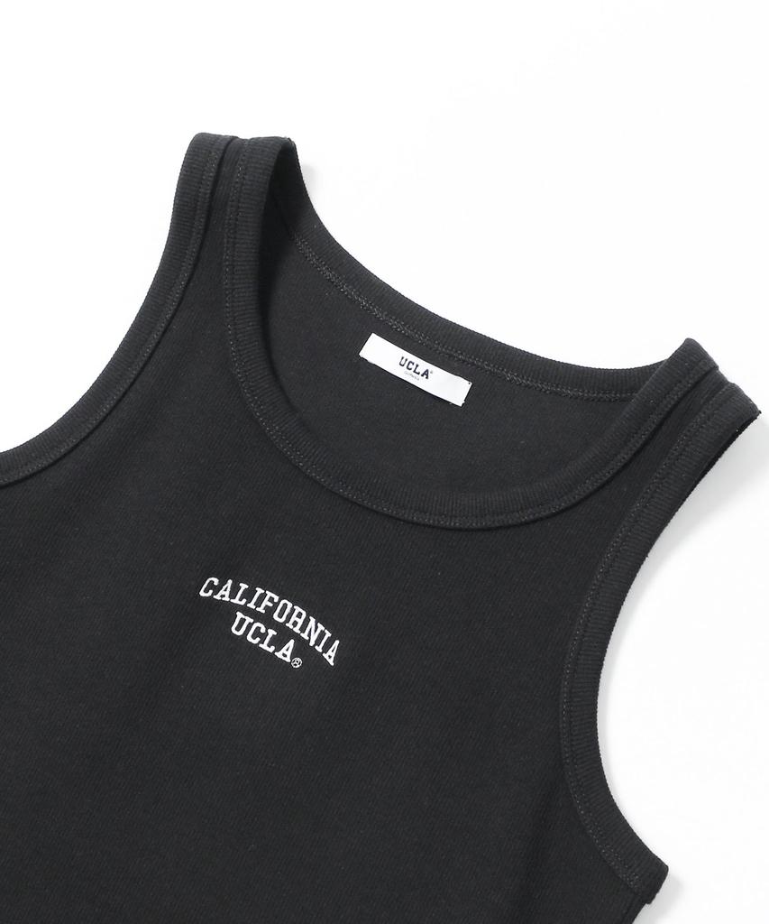 UCLA Women'S Ribbed Sleeveless [Black] (Uc4St52)