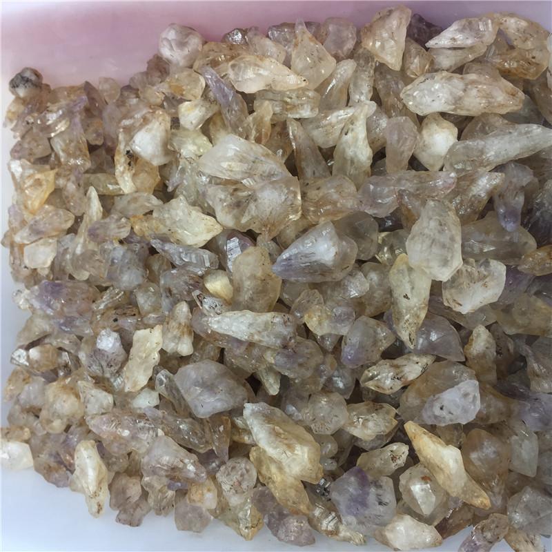 Rutilated Quartz Crystal Specimen Raw Rough Yellow Golden Hair Stone Mineral Specimen Craft