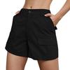 Bermuda Shorts For Women Cargo Shorts Elastic Waist Long Shorts For Summer Casual
