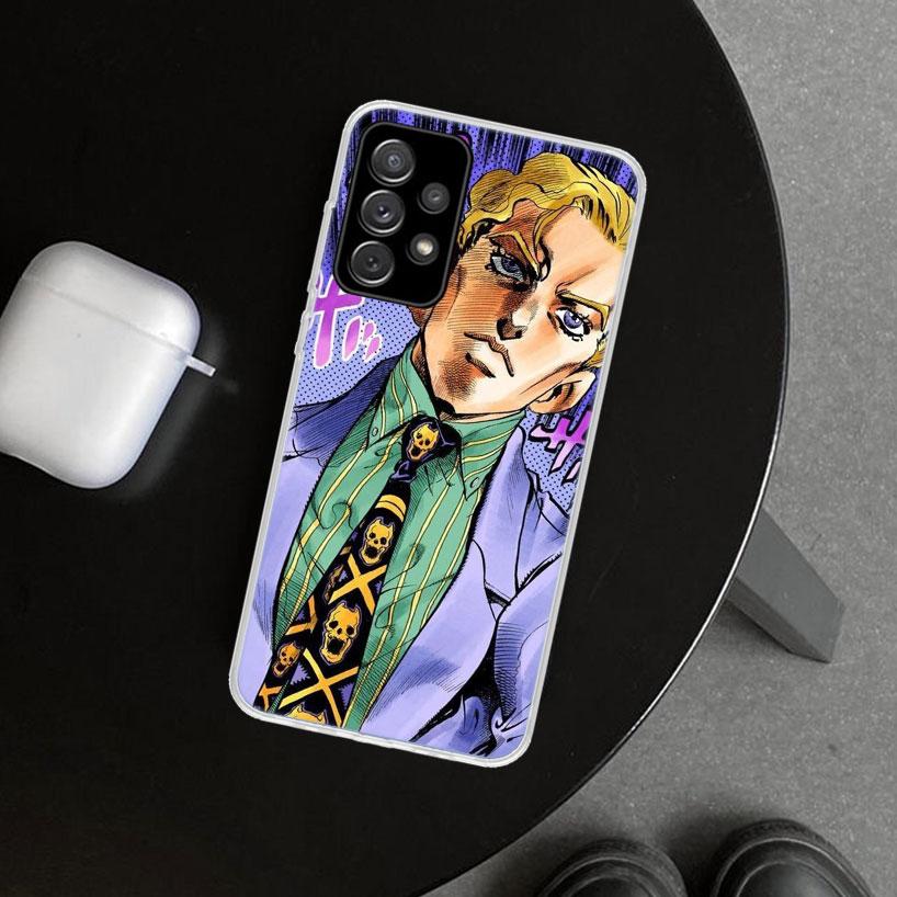 JoJo Kira Yoshikage Killer Queen Phone Case Cover for Samsung Galaxy A12 A22 A32 A52 A72 A02S A51 A50S A31 A20S A10S Note 20 Ult