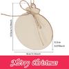 Christmas Wooden Ornaments with Pre-Drilled Holes for DIY Crafts Unpainted Wood Slices to Decorate and Personalize