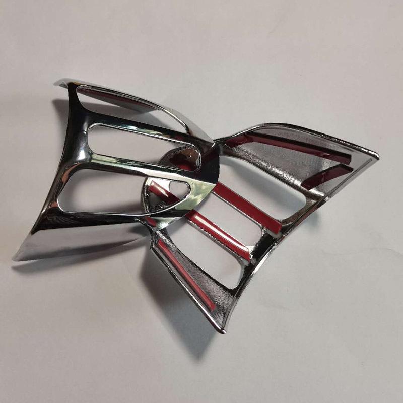 For Kia Picanto 2018-/Morning  Steering Wheel ABS Chrome Decorative Cover Steering Wheel Button Adjuster Sticker Trim