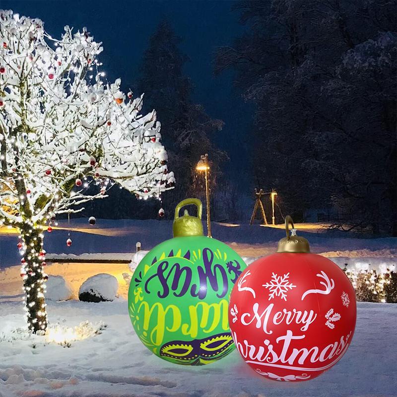 Christmas Decorations Outdoor Festival Venue Layout Festival Party Decoration 60cm Christmas Ball