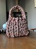 Xiaohongshu Velvet DIY Handmade Woven Crystal Yarn Handheld Messenger Bag