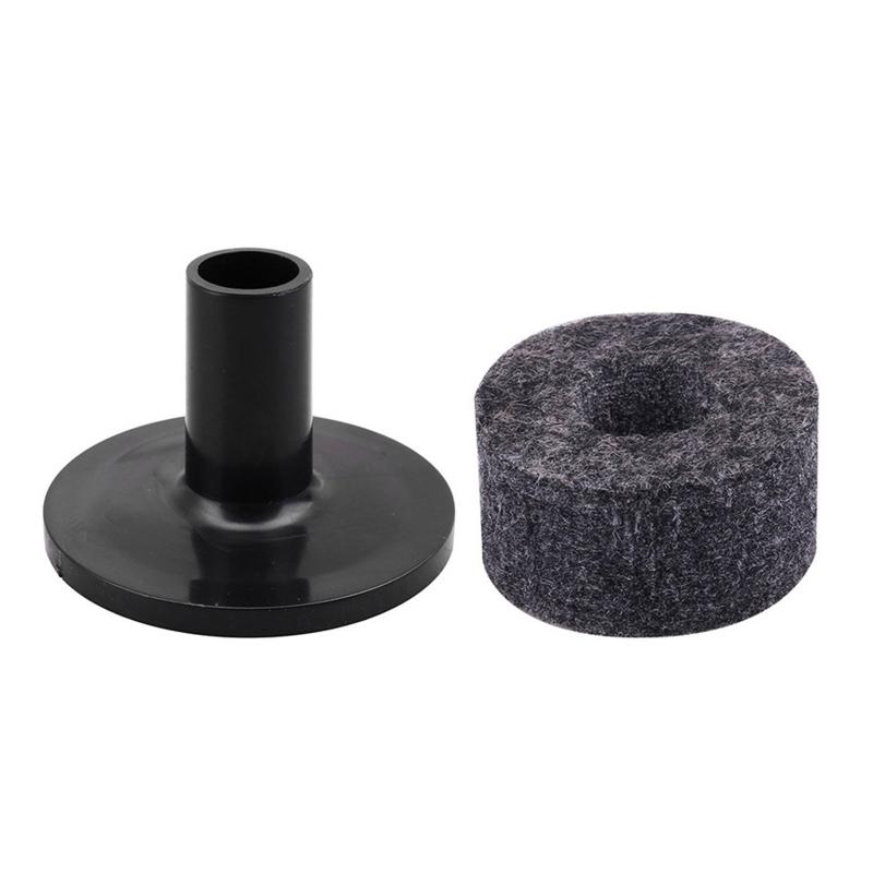 15mm Thick Felt Washers and Plastic Long Flanged Cymbal Sleeves Plastic Long Cymbal Sleeves with Felt Washers