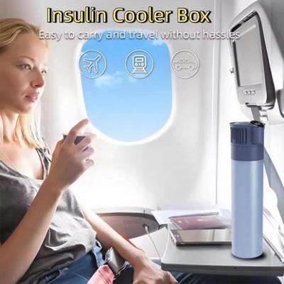 Carry-on Insulin Cooler Box USB Charging Automatic Temperature Control Medication Refrigerator Cup LCD Digital Display