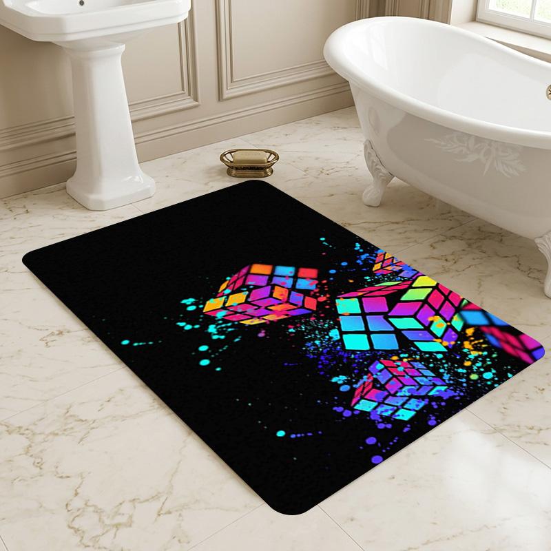 Color Blocks Living Room Nonslip Area Rug Soft Carpet For Bedroom Game Playroom Sofa Office Home Decor Doormat Christmas Gift C9301237