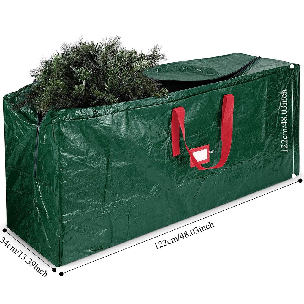 Christmas Tree Storage Bag Waterproof Moisture-proof Durable Christmas Tree Dustproof Zipper Bag Handbag