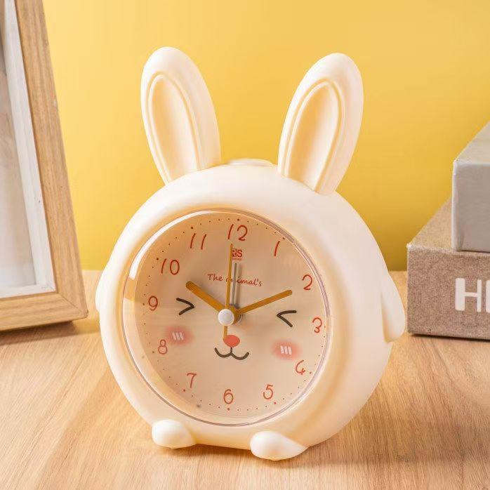Student Small Alarm Clock Lazy Wake Up Music Multifunctional Children's Animal Clock Bedroom Silent Fashion Cute Seat Clock