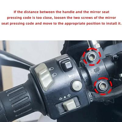 Motorcycle Switch Button Cover Horn Button Shell Extension Button Bracket For Bajaj Motorcycle Accessories