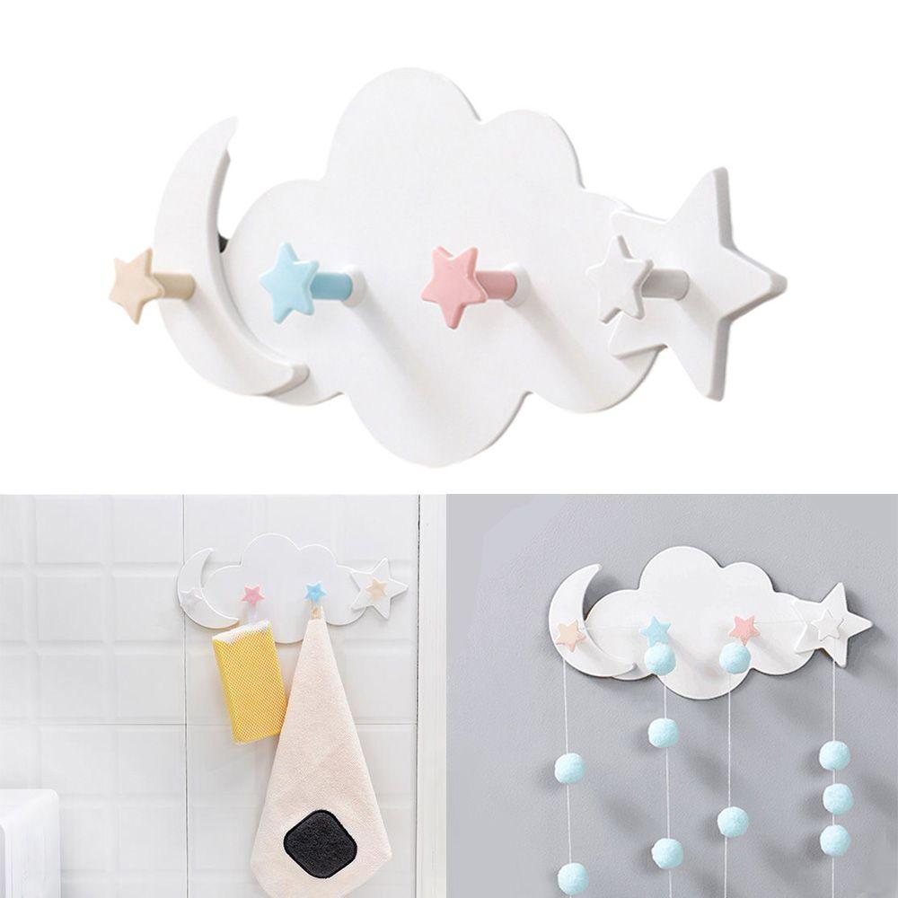 

Бесшовная настенная шляпа полка одежда подвесная настенная стойка клейкий крючок держатель вешалки облачные крючки