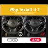ABS Auto-Styling Lenkrad Pailletten Aufkleber Trim Abdeckung für Toyota C-HR CHR C HR 2016 2017 2018 Zubehör