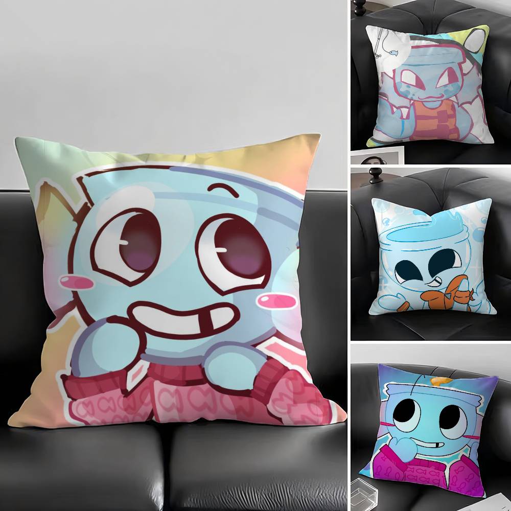 1Pc Anime D-Dandys World Finn Pillow Case Fashion Square Pillowcase Bedroom Sofa Room Ins Decoration Leisure